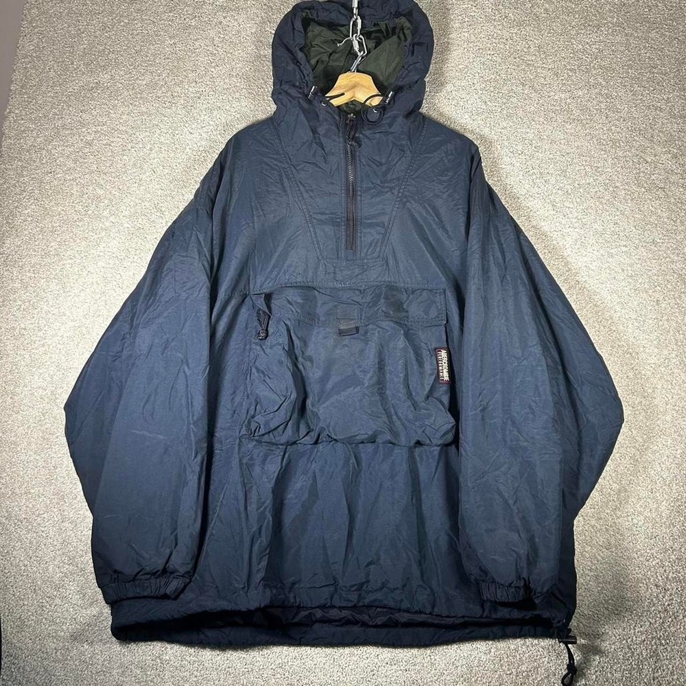 Men's Vintage Abercrombie performance weatherproof hooded anorak jacket XL